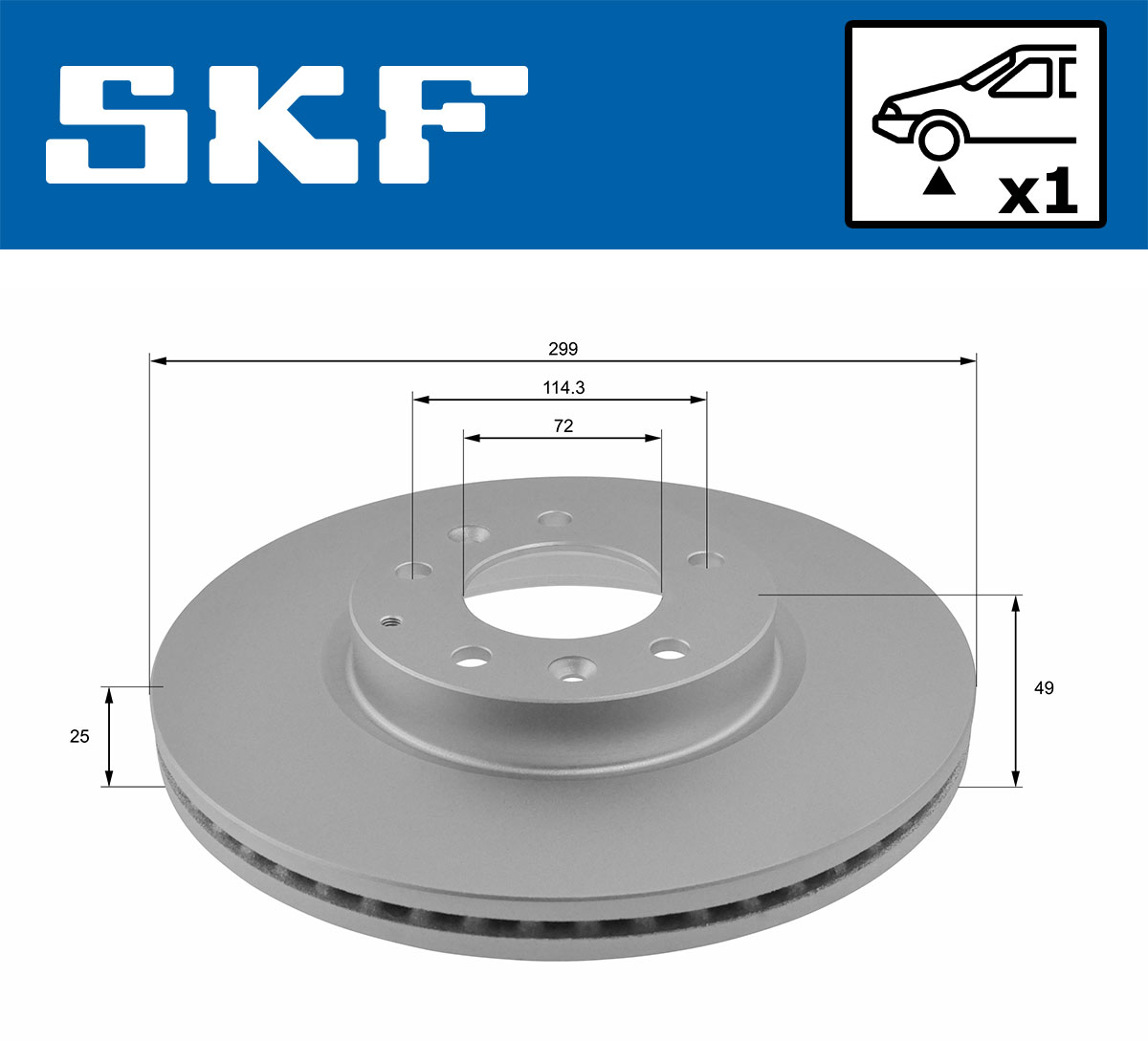 SKF VKBD 80218 V1 Disc frana